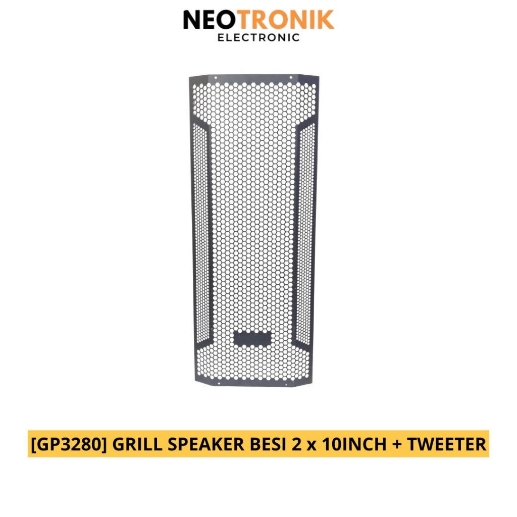 [GP3280] 2 x 10INCH IRON SPEAKER GRILL + TWEETER