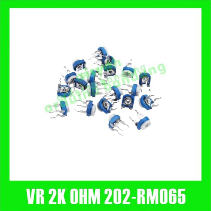 VR 2K OHM 202 RM065 VARIABLE RESISTOR TRIMPOT VR TRIMMER RM 065-202
