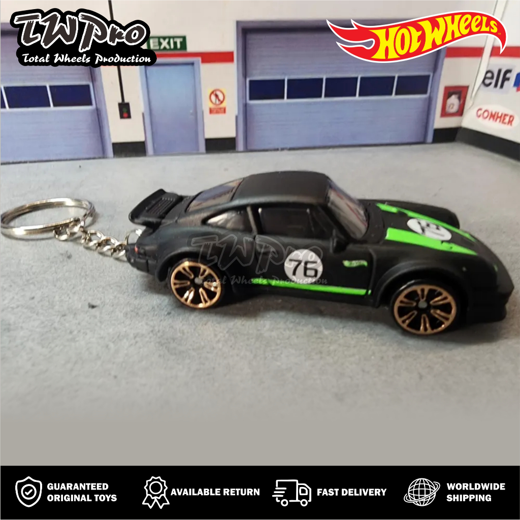 GANTUNGAN HOT WHEELS NEON SPEEDERS KEYCHAIN - Porsche 934 Turbo - KEYRING - KEYCHAIN - CUSTOM - TOTA