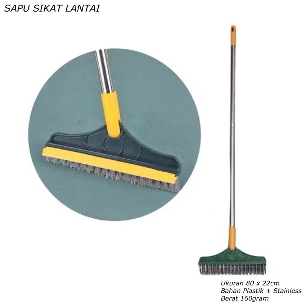 BESTPROMO BROOM BRUSH FLOOR BRUSH SHARP BROOM BRUSH FLOOR CLEANER 2 IN 1 MULTIFUNCTIONAL BRUSH