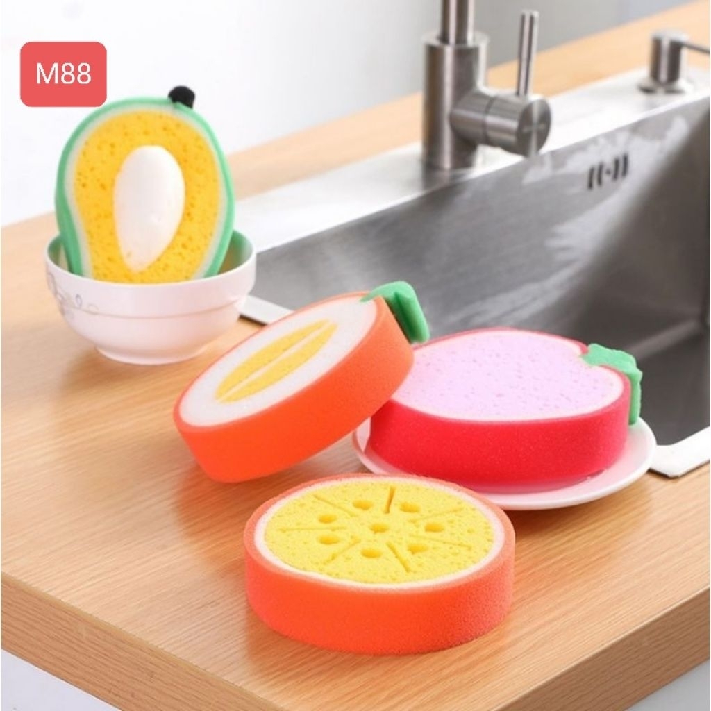 [M88] โฟมฟองน้ําขัดสีผลไม้