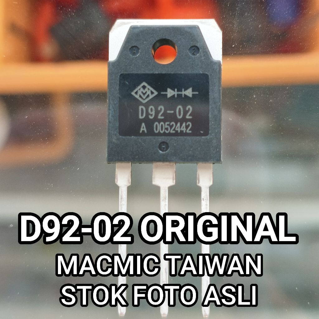 DIODE D92-02 MACMIC TAIWAN ดั้งเดิม 2x10A 20A D92-02