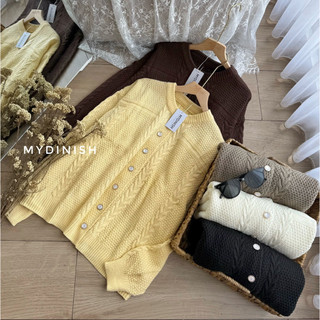 Yomi Cable Cardi - Cardigan Rajut Wanita Kekinian Style