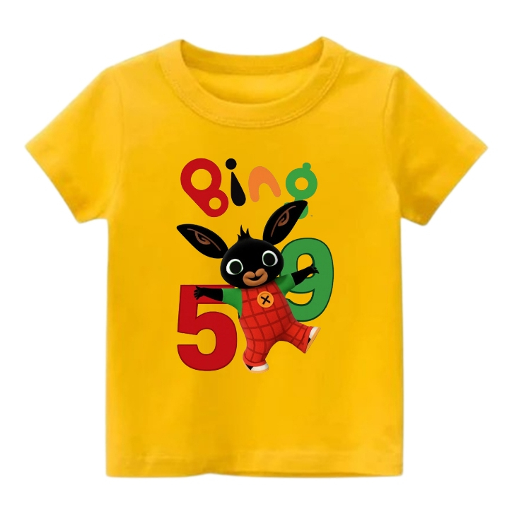 เสื้อยืด BING BUNNY 59 สําหรับ BOYS AND GIRLS - เสื้อยืด BING BUNNY NUMBER - เสื้อผ้า BING BUNNY NUM