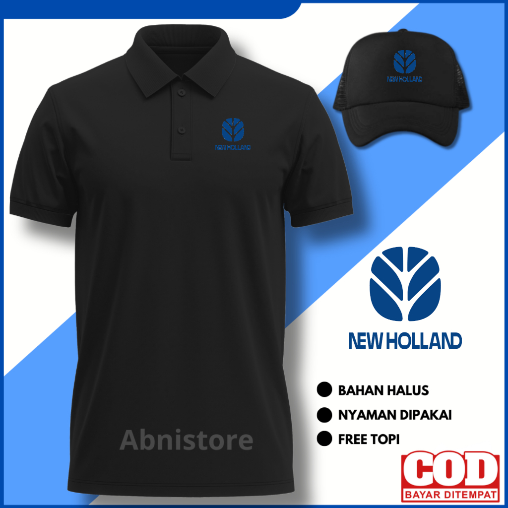 เสื้อโปโล New Holland BAju New Holland Collar Shirt New Holland