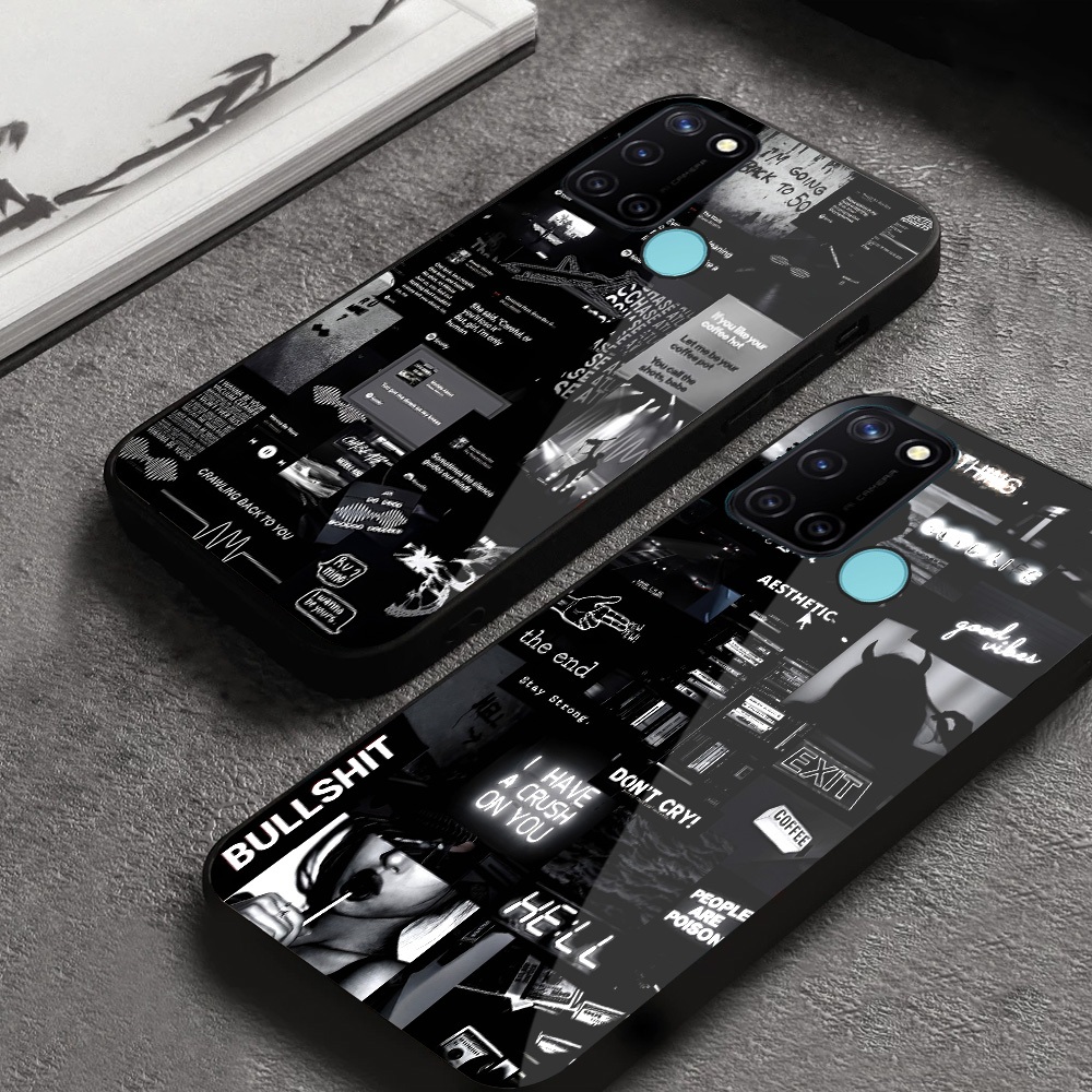Realme 7i C17 สําหรับ Hp Casing Case Hp Glossy Cassing ASTC M07 แก้วเคสโทรศัพท์ Kesing Cesing