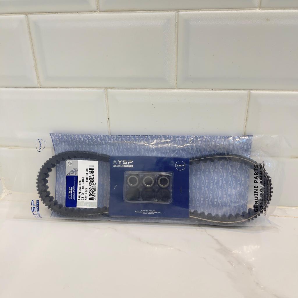 YSP-R8 (1SET) VANBELT ASSY + ROLLER (K0J) GENIO / BEAT STREET / BEAT / SCOOPY K2F ORIGINAL MITSUBOSH
