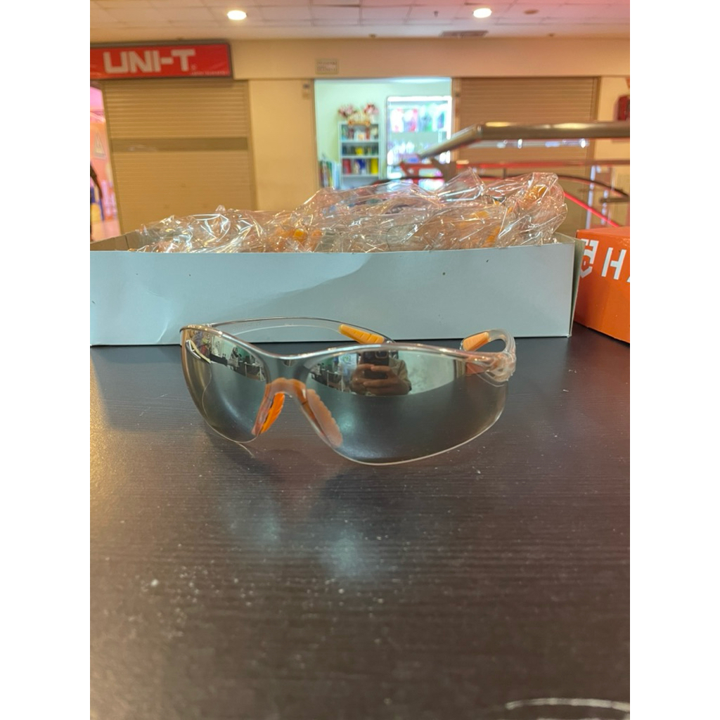 HARMIT HM-010 MIRROR CLEAR SAFETY GLASSES / ANSI Z87-1 แว่นตานิรภัย