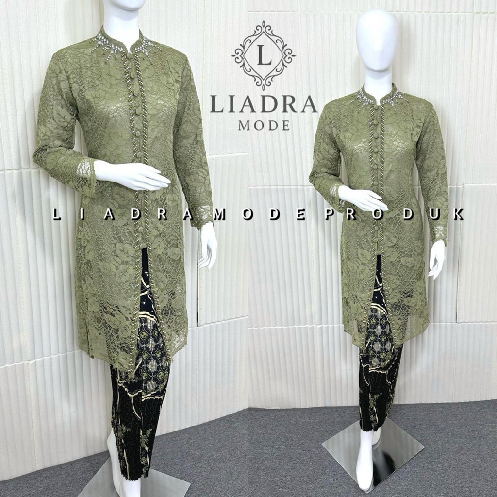ปุ่มเลื่อมเสื้อ Kebaya - Modern Kebaya Dress - Modern Graduation Kebaya - Modern Party Kebaya - ข้อเ