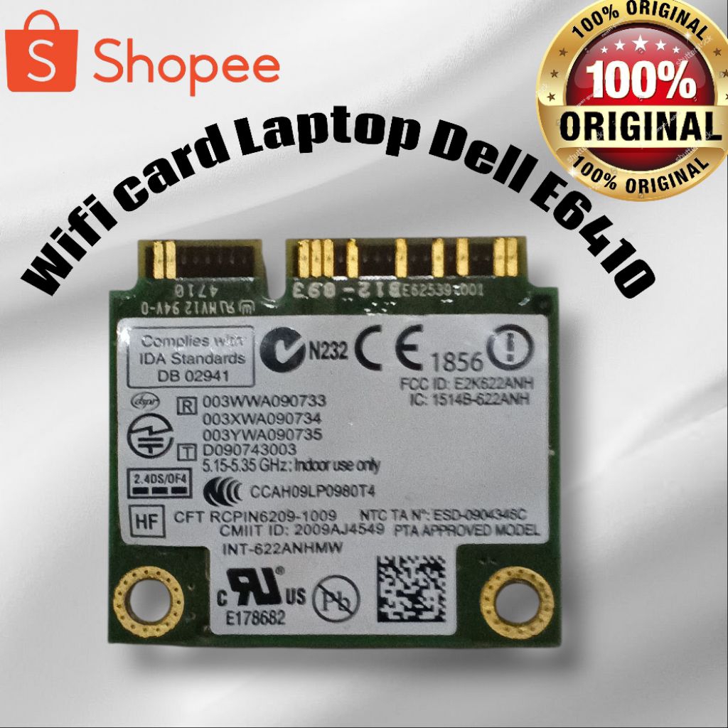 การ์ด Wifi แล็ปท็อป Dell E6410