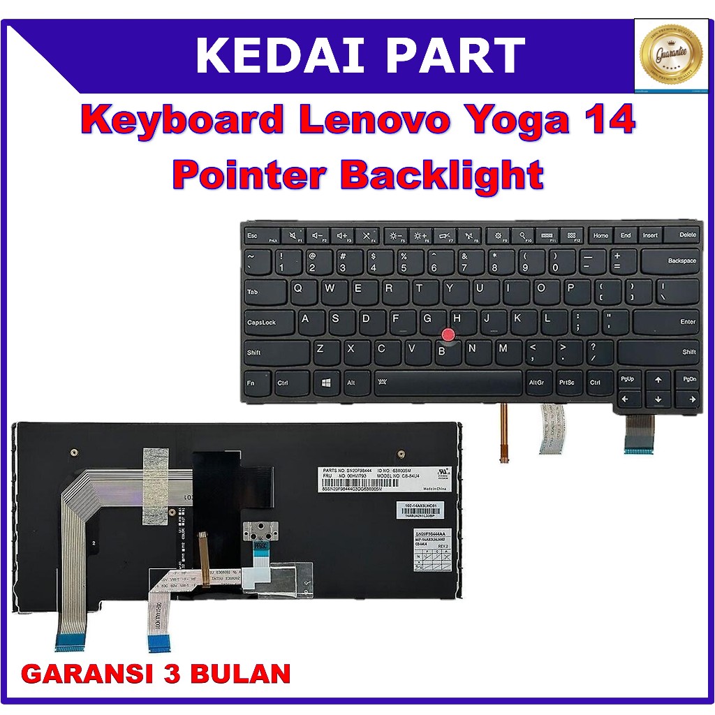 Lenovo Thinkpad S3 Yoga 14 460 P40 20dm 20dn 20fy 20j1 20j2 ตัวชี้แบ็คไลท์