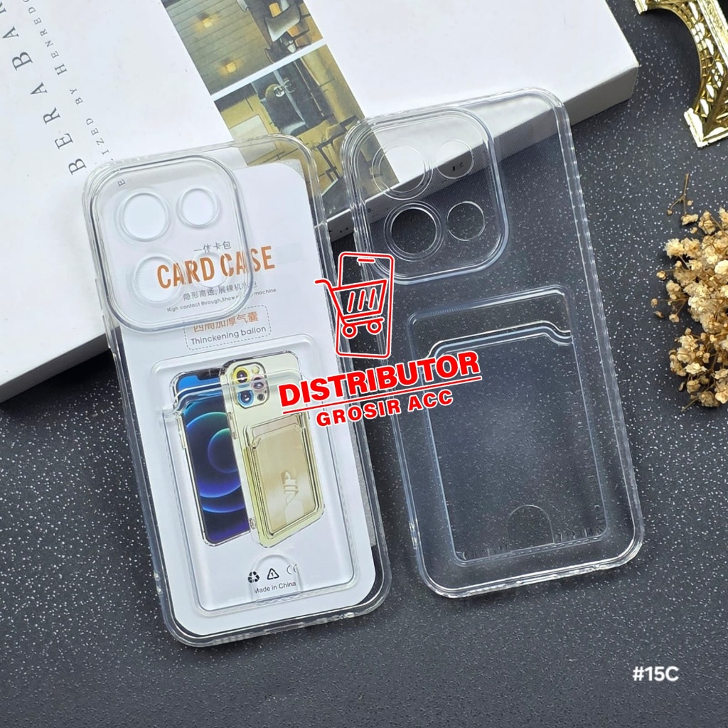 REDMI 15C SOFTCASE CARD CASE สล็อตการ์ดที่ชัดเจน REDMI 15C CASE