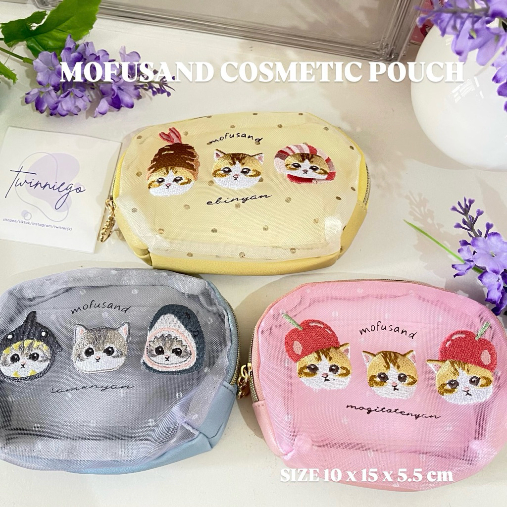 MOFUSAND EMBORDERY POUCH MULTIFUNCTIONAL COSMETIC POUCH MOFUSAND POUCH MOFUSAND