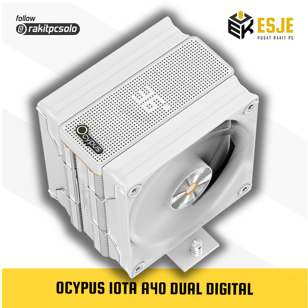OCYPUS IOTA A40 DUAL FAN BLACK DIGITAL DISPLAY สีขาว