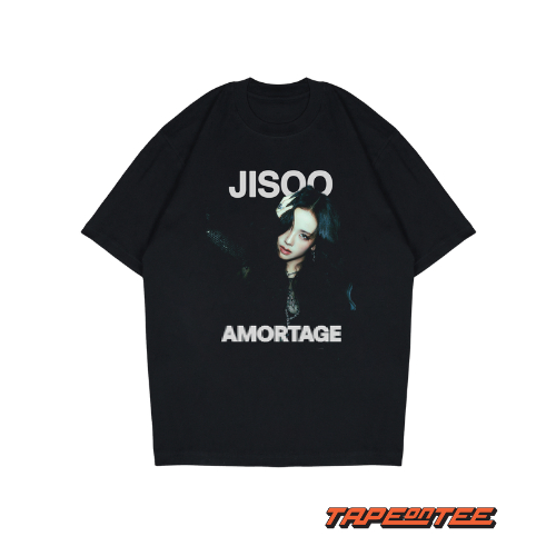 JISOO AMORTAGE OVERSIZE T-SHIRT / COTTON 24S / BAND T-SHIRT / เสื้อยืดเพลง / JISOO BLACKPINK