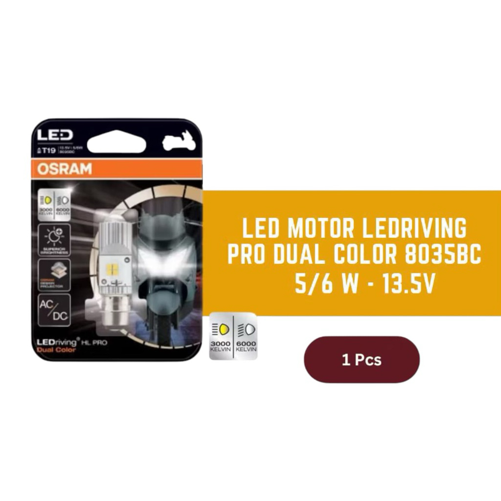 OSRAM T19 Pro Dual Color LED Cap (8035BC/Tembak) ต้นฉบับ