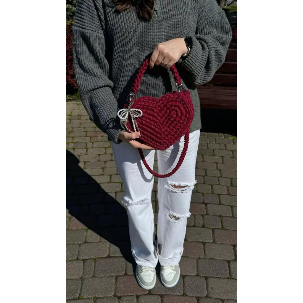 กระเป๋าหัวใจ|MAROON BAG 2in1