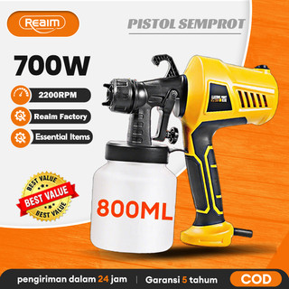 Reaim 700W 800ML Pistol semprot listrik Electric Spray Gun ELECTRIC Spray Gun Paint semprot Cat Alat Semprot Cat semprot Cat