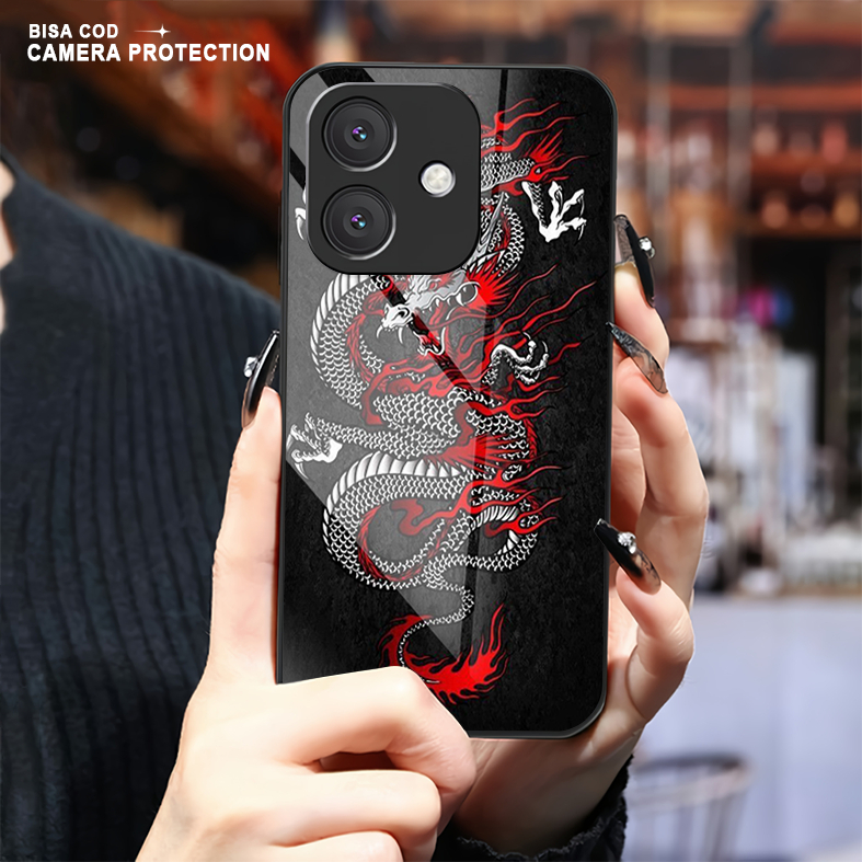 OH08 Softcase Glass สําหรับ Oppo A3x ล่าสุด 2025 - ปลอกโทรศัพท์มือถือ - ตัวป้องกันโทรศัพท์มือถือ - อ