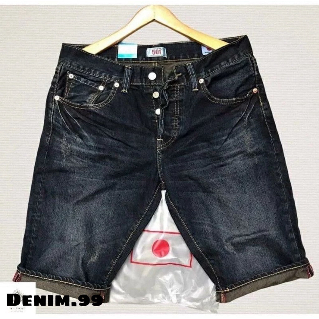 ล่าสุด Distro Claw Pattern กางเกงยีนส์ผู้ชายกางเกงขาสั้น/กางเกงยีนส์สั้นผู้ชาย