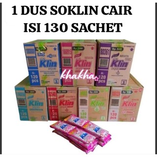 SOKLIN CAIR 1 DUS / SOKLIN LIQUID CAIR 1DUS / SOKLIN PAKAIAN ISI 130 SACHET