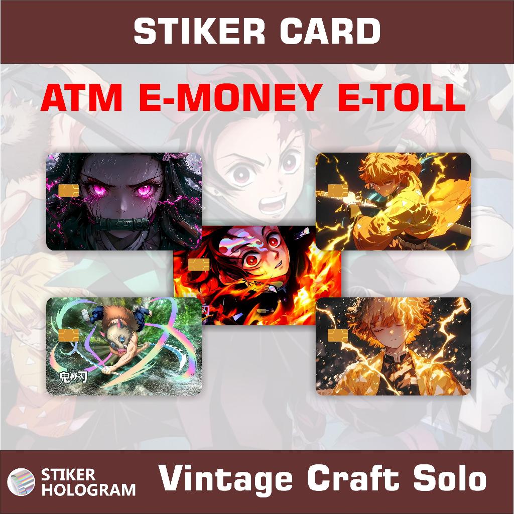 สติ๊กเกอร์สติ๊กเกอร์ Skin Card Garskin ATM Anime Kimetsu No Yaiba / Demon Slayer