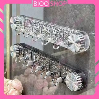 Gantungan Tempel Dinding Baju 5 Kait Bisa Dilipat Motif Gletser / Hanger Tempel Gantungan Baju Dinding | Biooshop