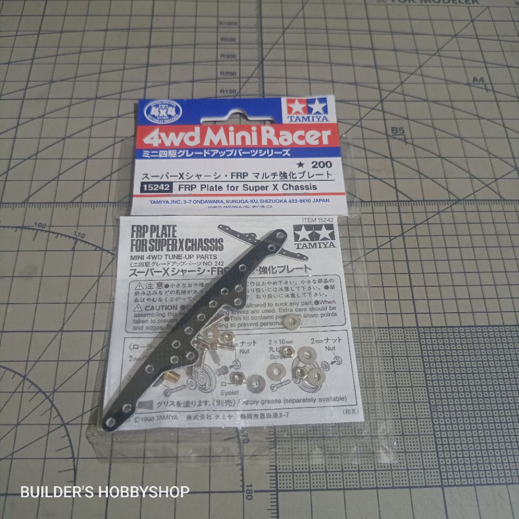 TAMIYA 15242 FRP PLATE FOR SUPER X CHASISS SET (1.5MM) UNDER GUARD ORIGINAL