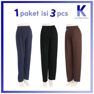 Celana Los Isi 3pcs / Celamis Los / Celana Inner Gamis Los / Celana Dalaman Gamis Los