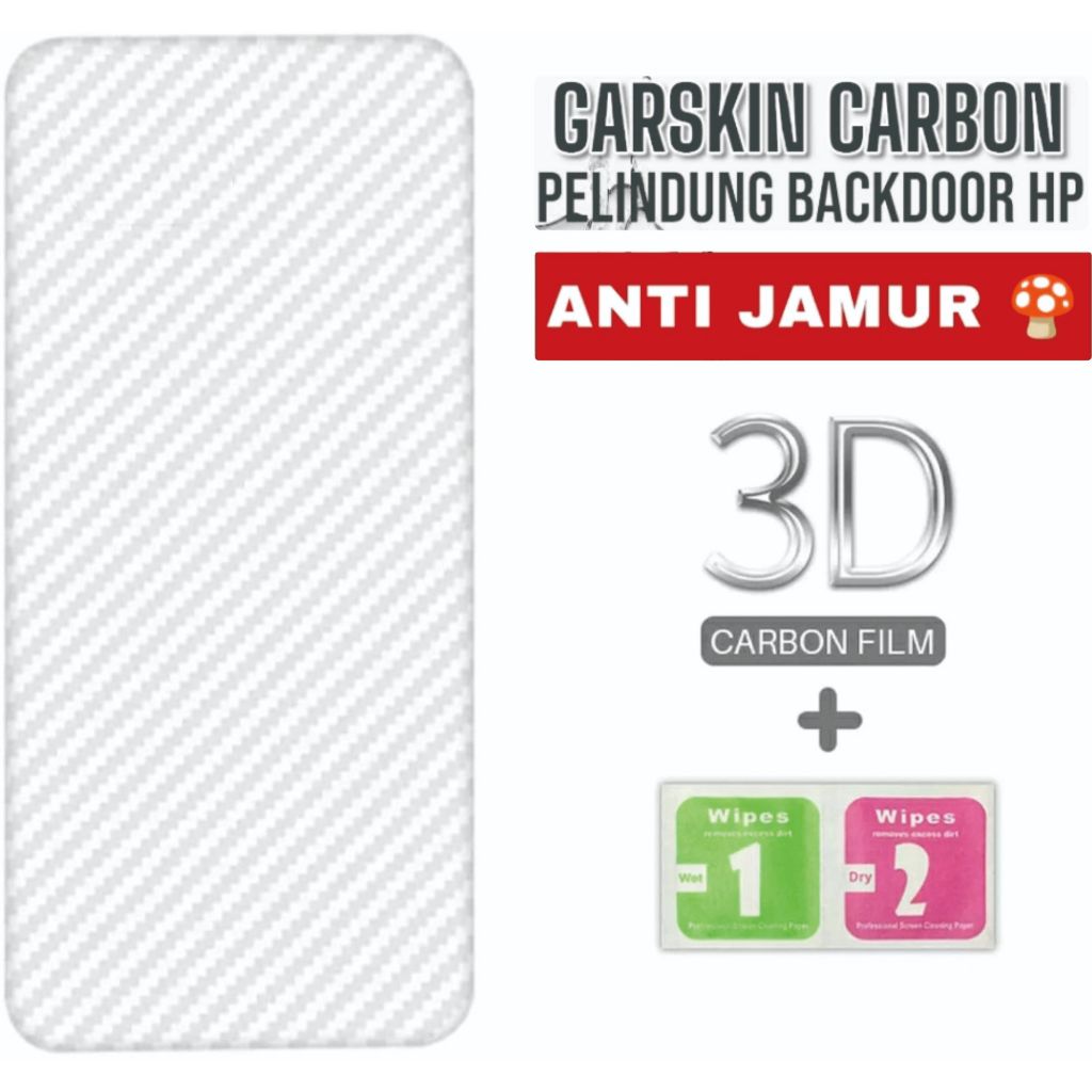 Infinix Hot 11 Carbon Skin / Hot 11s NFC / Hot 11 Play Back Skin Anti-Fungus Back Garskin