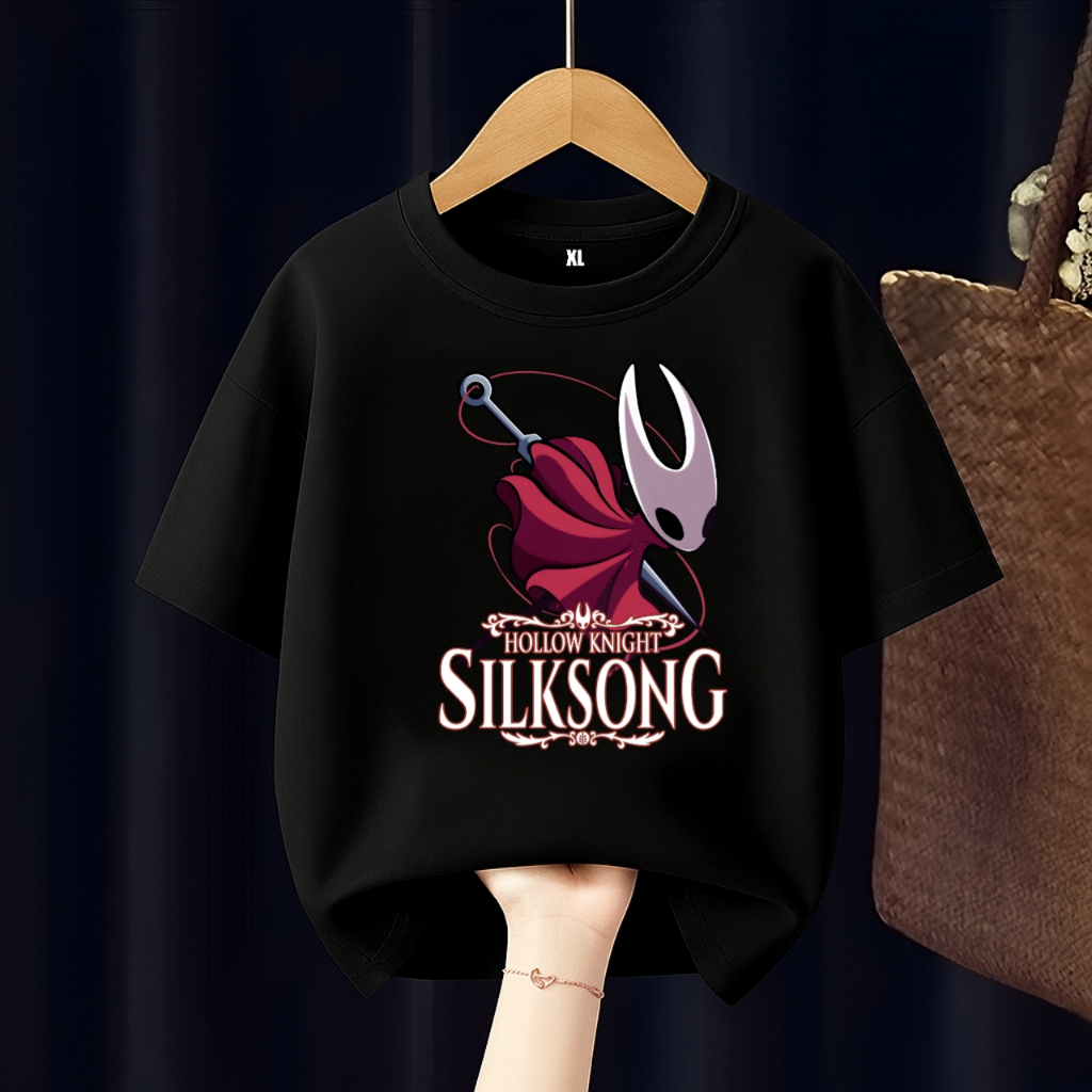 เสื้อยืด HORNET HOLLOW KNIGHT SILKSONG CHILDREN ฟรีชื่อที่กําหนดเอง