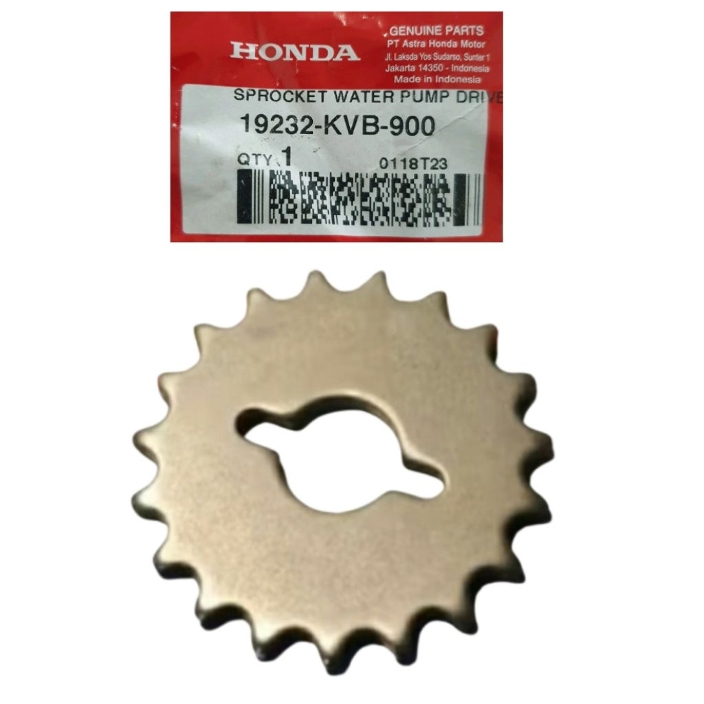 19232-KVB-900 เกียร์เกียร์ RADIATOR PUMP SPROCKET ปั๊มน้ํา DRIVEN VARIO 110 คาร์บอน