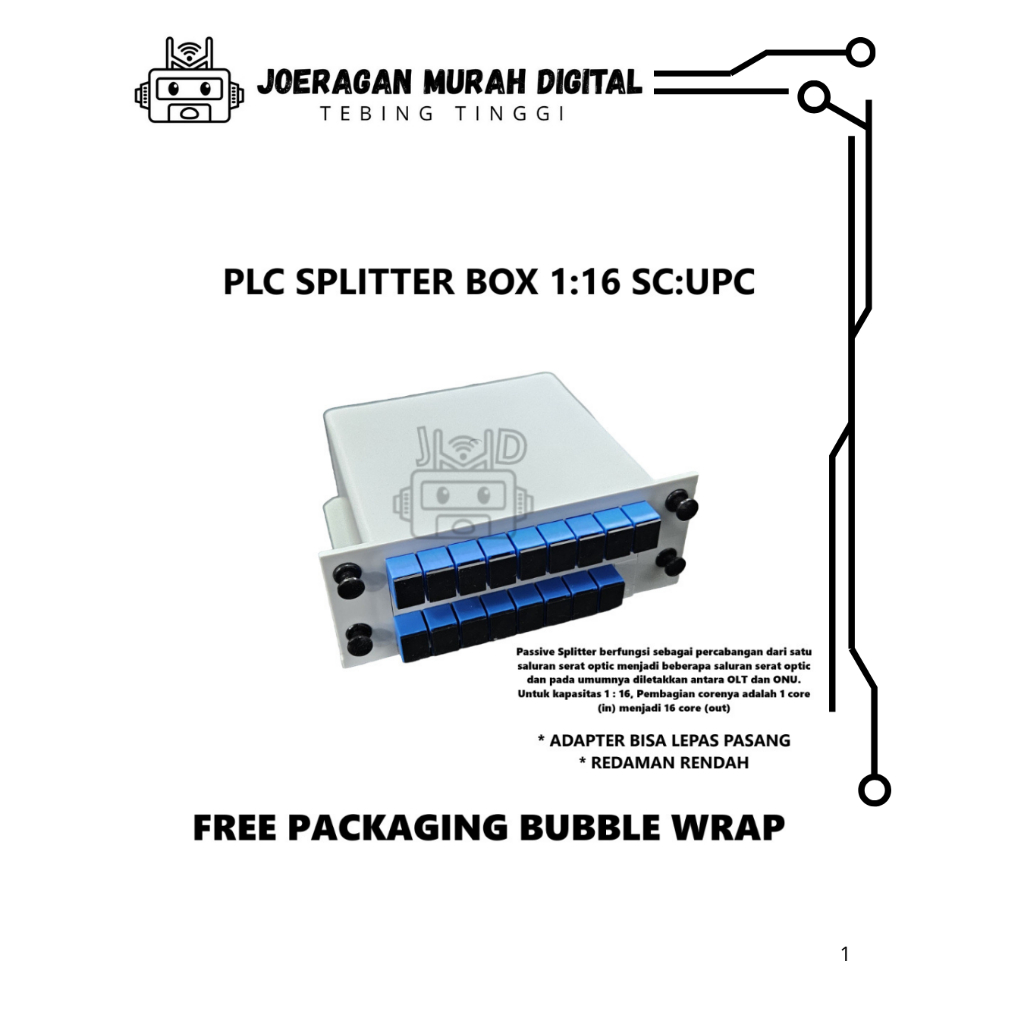 Fiber Optic Splitter Passive Splitter Box 1:16 SC UPC