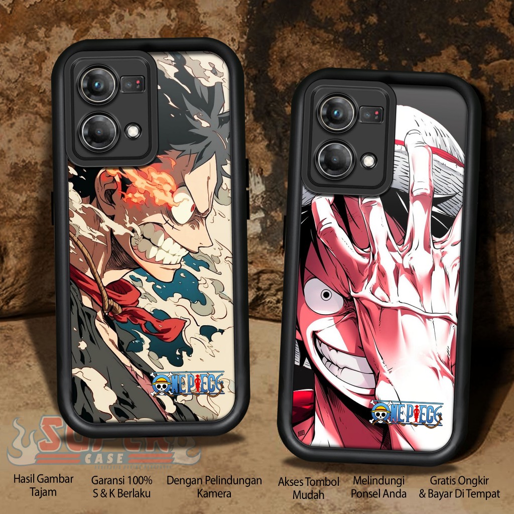 กรณีพรีเมี่ยมเข้ากันได้สําหรับ OPPO RENO 7 4G RENO 8 4G CPH2363 CPH2457 Motif [ONE PIECE NW] ผิวมัน 