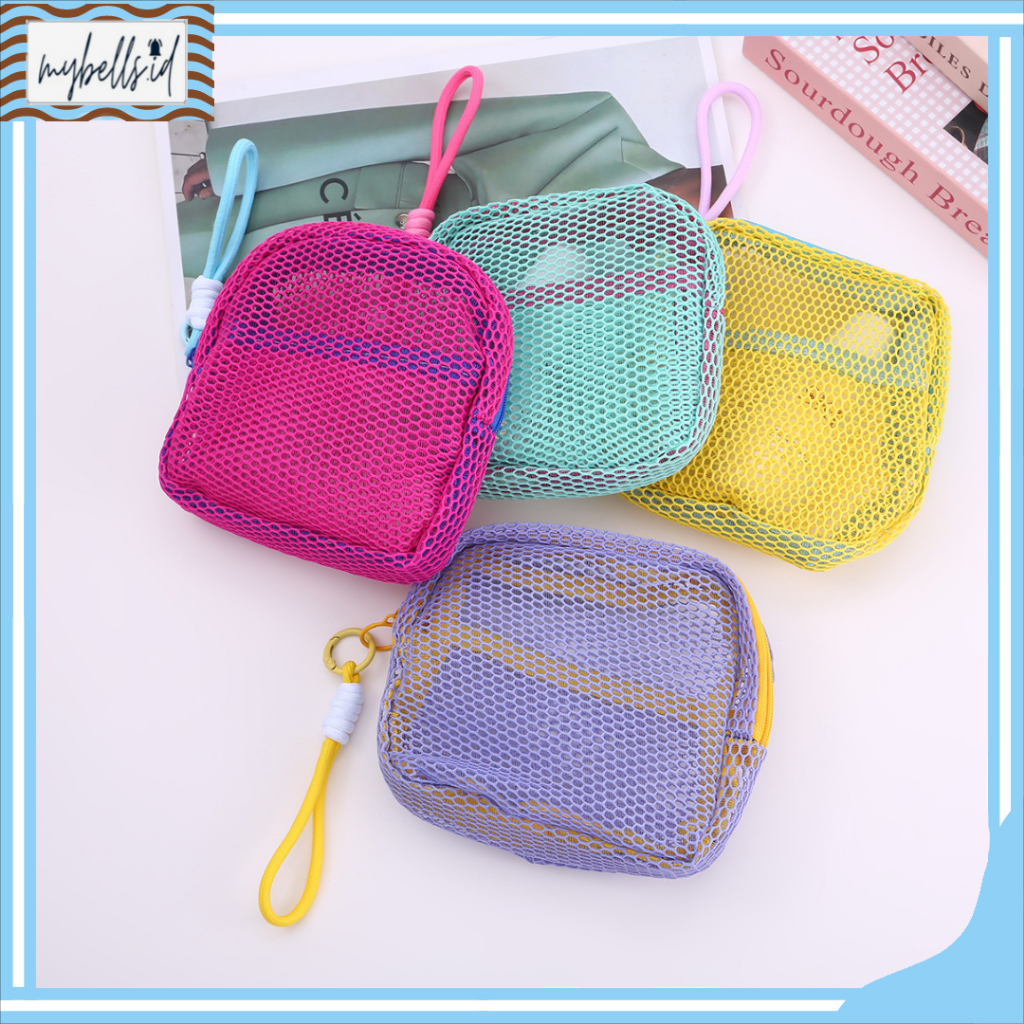 MB TS702 Tofu Mesh Bag Pouch Tahu Travel Make Up Bag Y2K