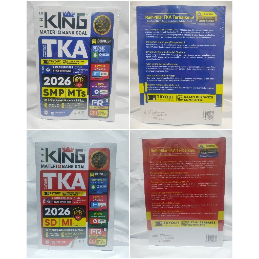 TKA BOOK - MATERIAL + QUESTION BANK TKA & PSAJ SD/MI และ SMP 2026