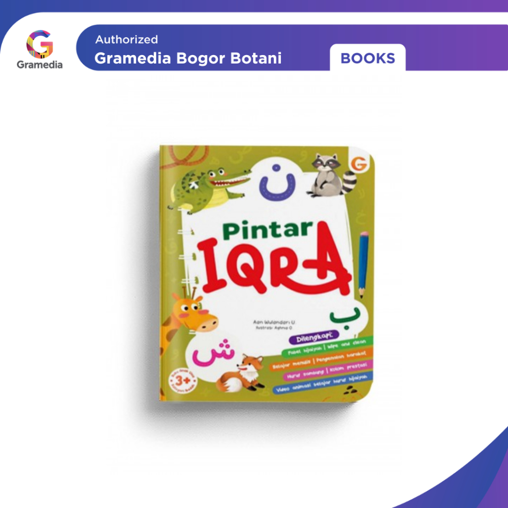 Gramedia Bogor - หนังสือกระดานอัจฉริยะ Iqra 1