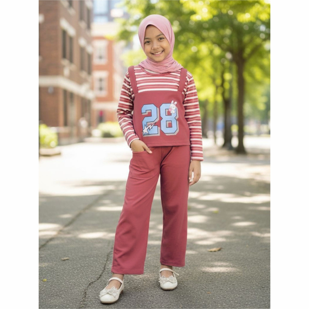 CKids Girls Striped Suit Number 28