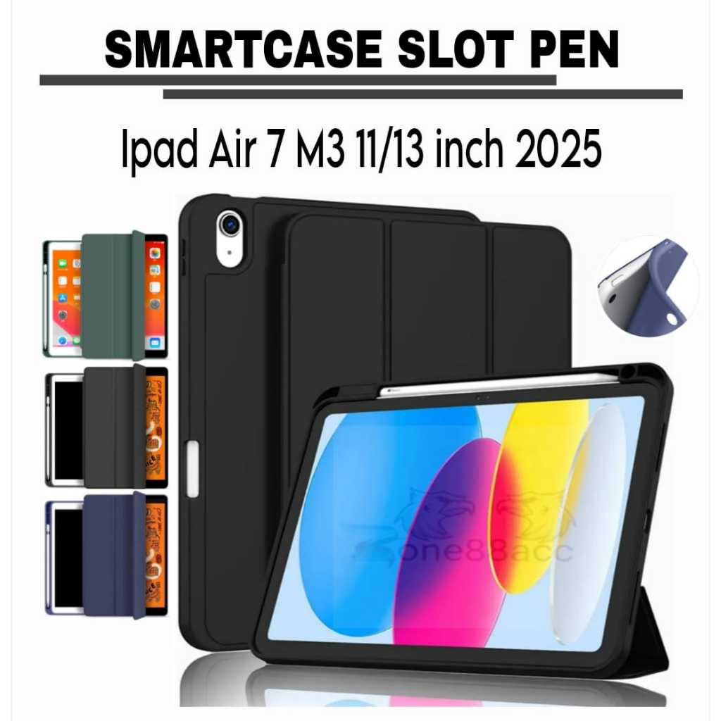 Smartcase ปากกาสล็อต ipad Air 7 M3 2025 11" 13" case ipad air 7 m3 11 นิ้ว \ case ipad air m3 11 นิ้