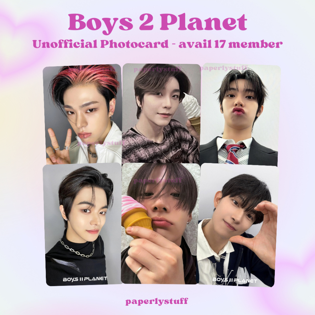 (เนื้อหา 5) Boys II Planet Unofficial Photocard – Boys 2 Planets