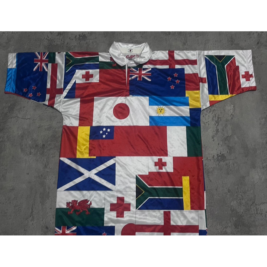 AOP flag/vintage england เสื้อยืดธง