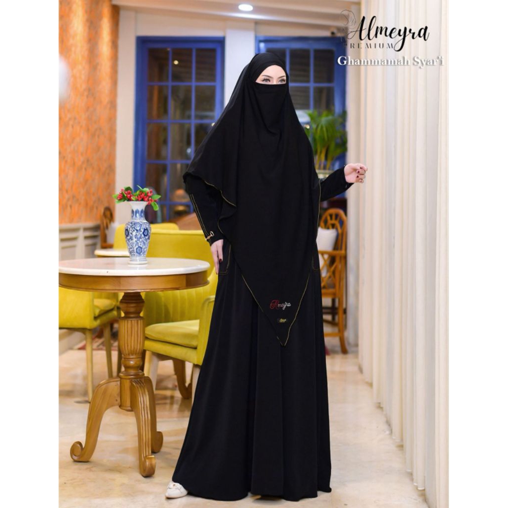 ล่าสุด Syari Gamis Ghammah Syari By Almeyra Premium / Modern Syari Gamis / หรูหรา Syari Gamis / งดงา