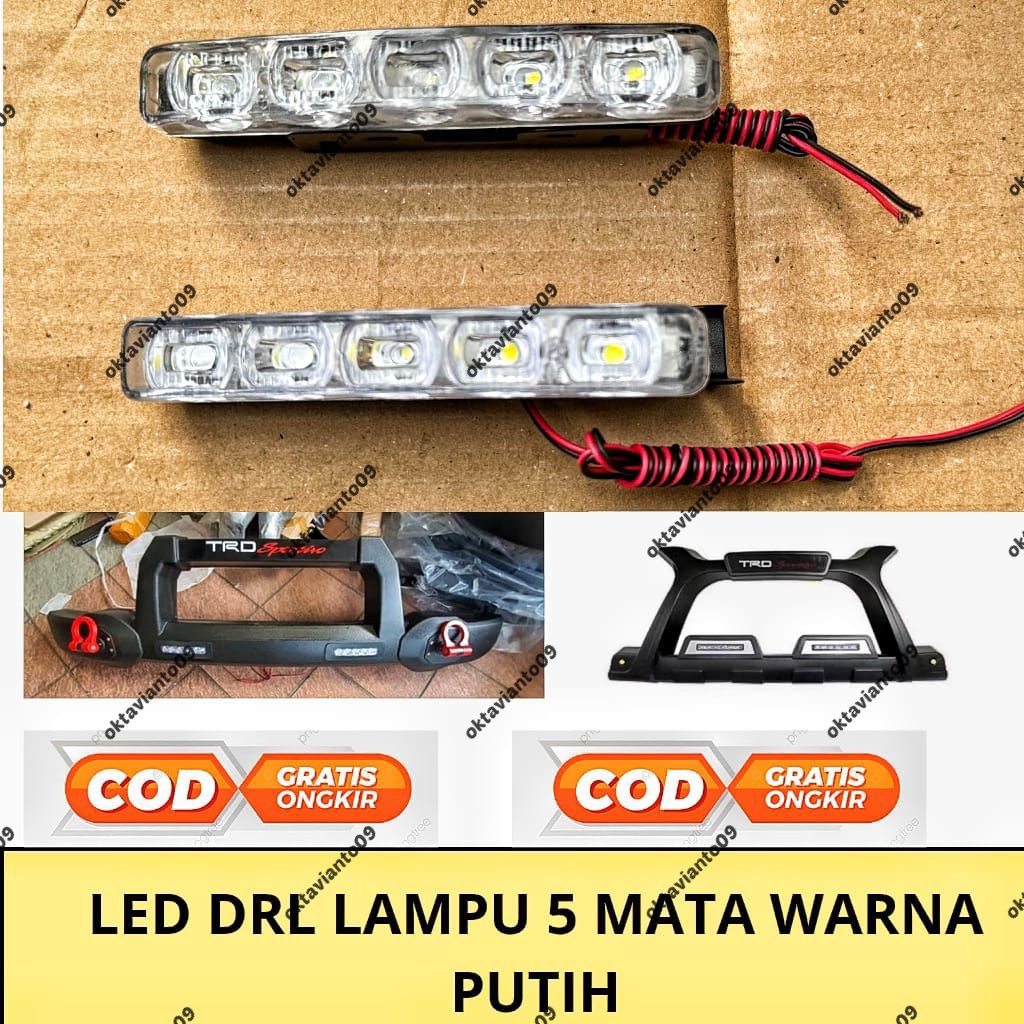 MATA 5-Eye White LED DRL Light สําหรับ TRD Luxury Giga A Horn, 12 โวลต์กันน้ํา