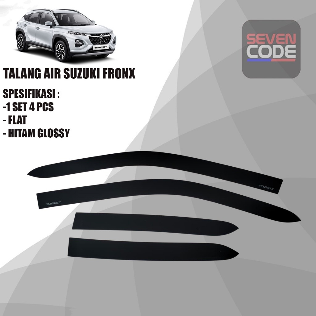 SUZUKI FRONX BLACK FLAT SIDE VISOR FRONX BLACK FLAT RAIN PUTTER SUZUKI FRONX BLACK FLAT