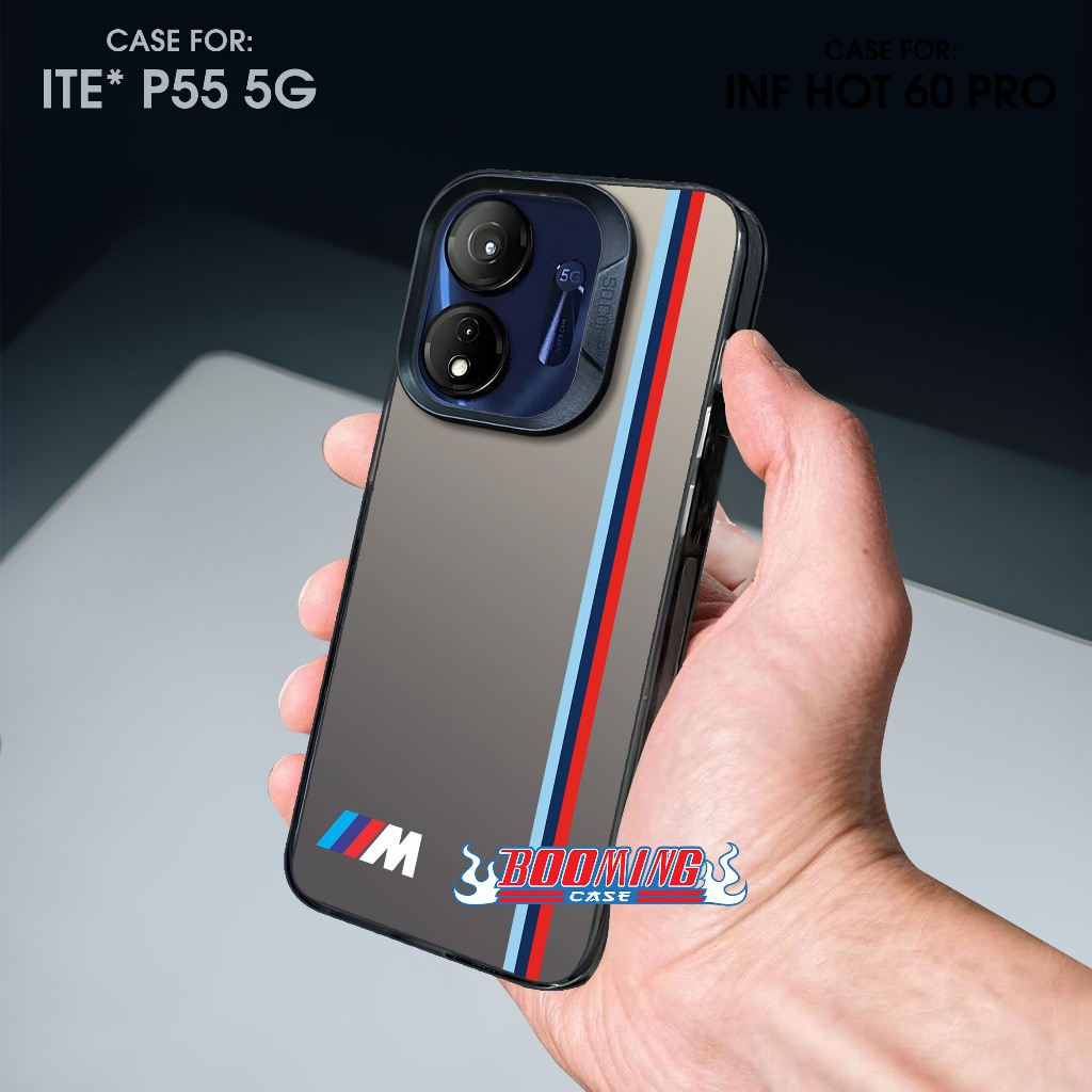 เคส Itel P55 5G - Itel P55 4G Casing Itel Premium Matte Softcase Hybrid IMD Plate Hologram - CARS Mo