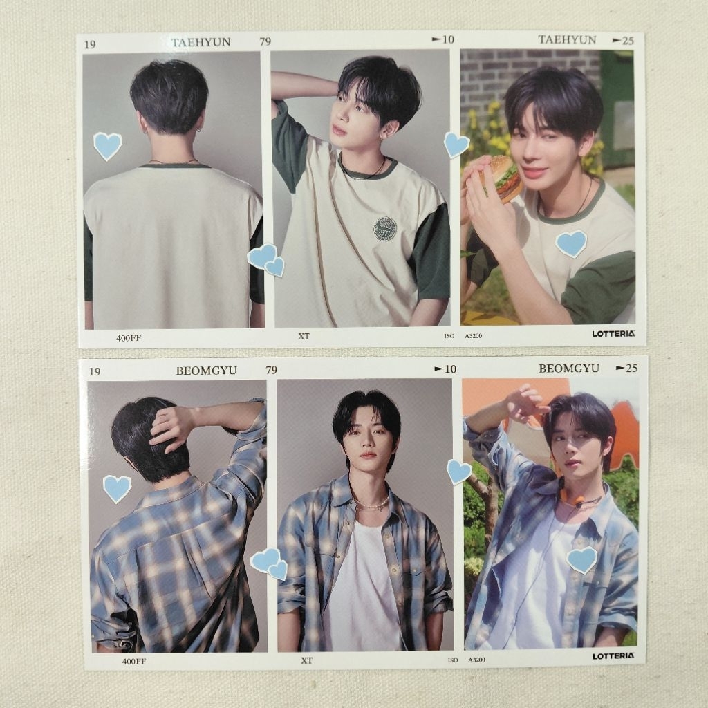 โปสการ์ด TXT X LOTTERIA BEOMGYU TAEHYUN