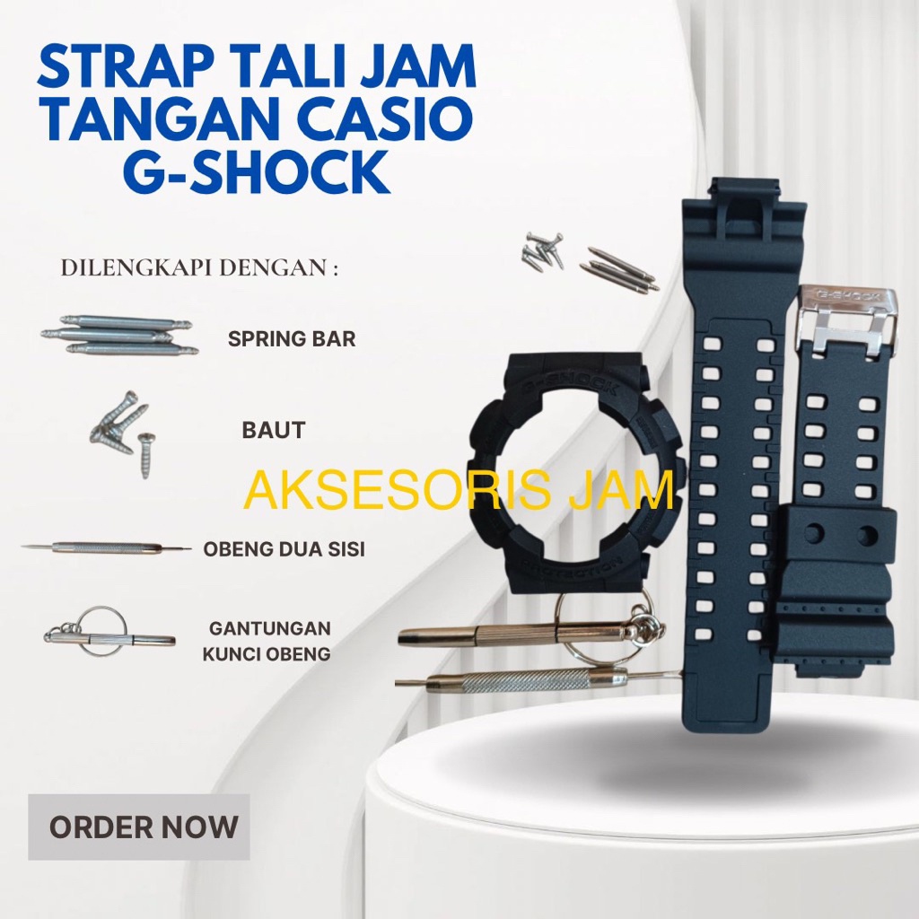 RUBBER BAND BEZEL STRAP CASE GA100 GA110 GD100 GD120 GAX100 BESEL original Casio G-Shock GA100 GA110
