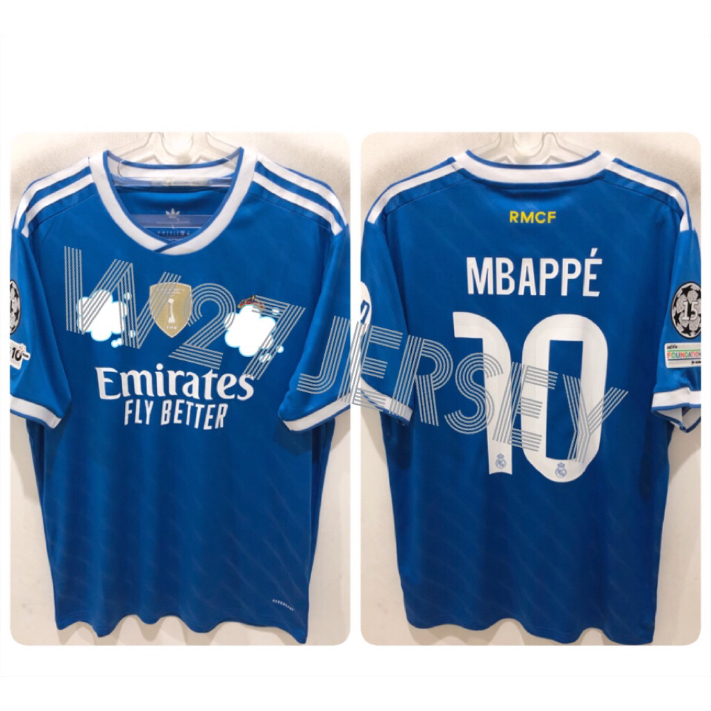 JERSEY MAD-R1D 3RD 2025-2026 เครื่องเล่นชื่อ Mbappe + Patch
