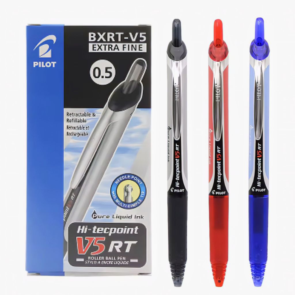 PILOT HI-TECPOINT BXRT-V5/V7RT RETRACTABLE ROLLERBALL (1 แพ็ค/12 ชิ้น)