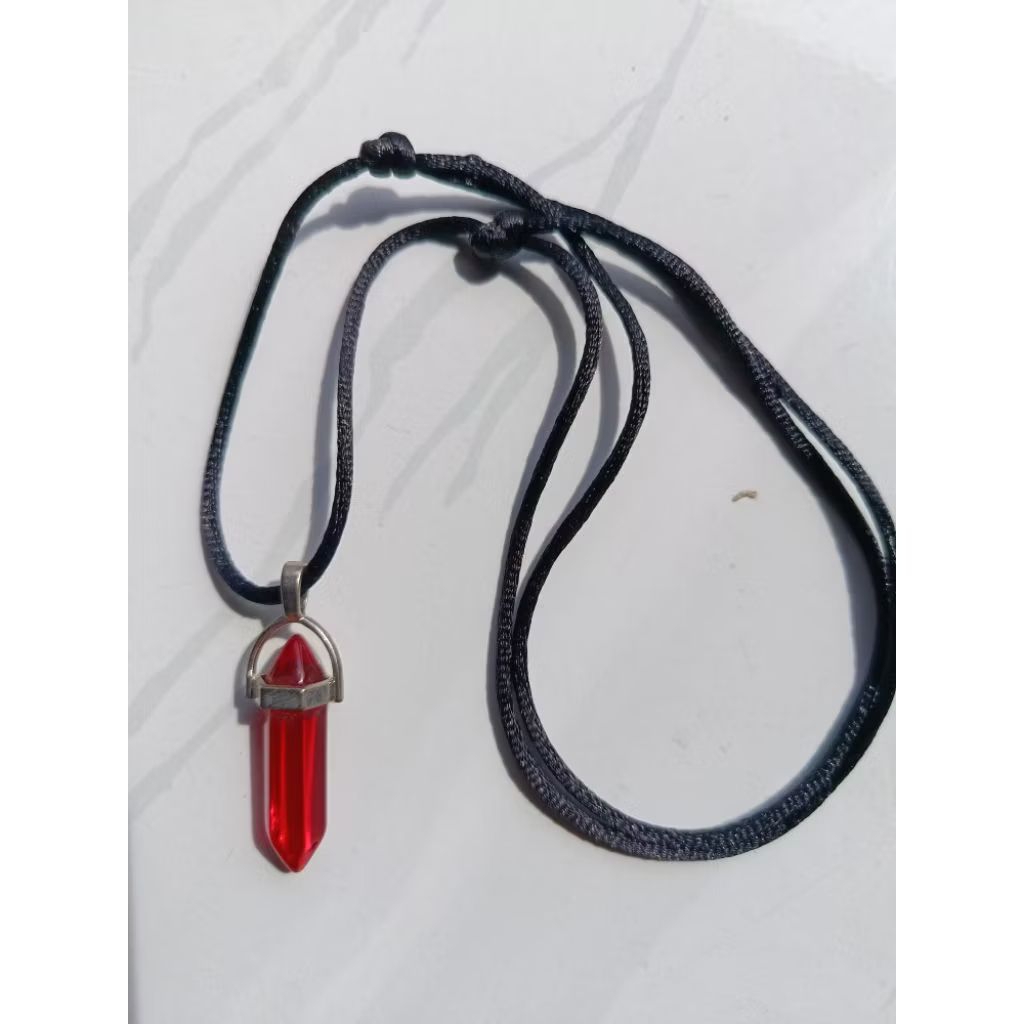 MERAH สร้อยคอจี้ลูกตุ้มทับทิมสีแดงที่ดีที่สุด Siem